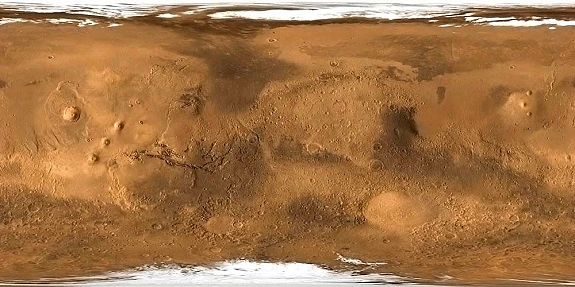 Mars surface map Mars surface map