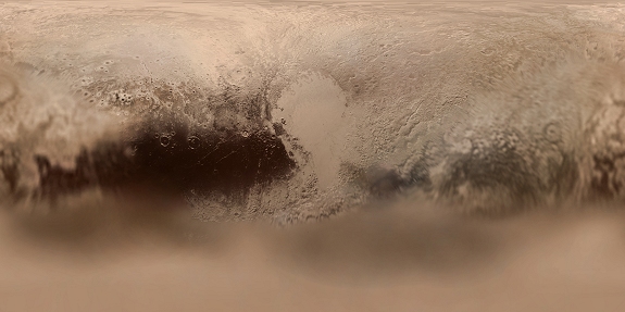 Pluto surface map Pluto surface map