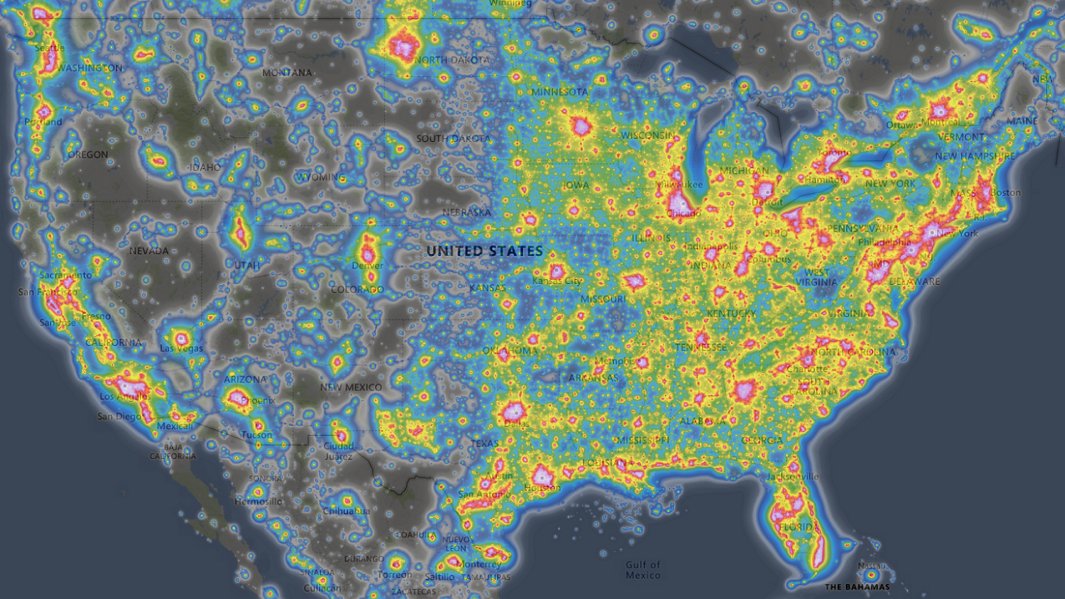 Light Pollution Map Of Us Viole Jesselyn