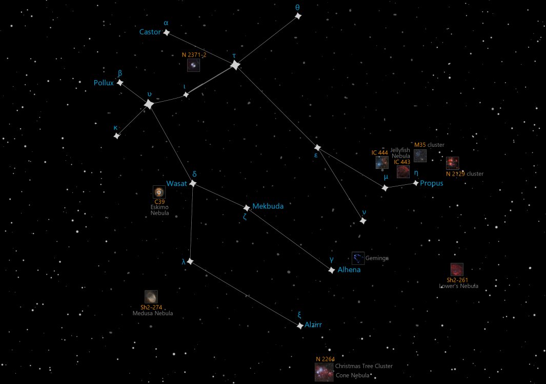 Gemini Star Map