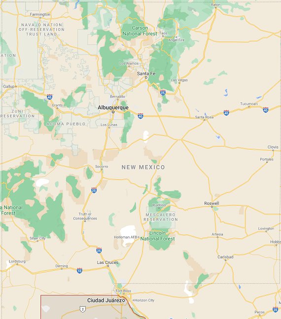 NM parks map
