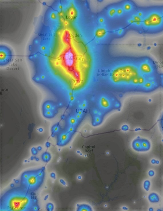 Utah Light Pollution Map Ut Dark Sky Parks & Places | Astrotourism | 2022 List | Go Astronomy