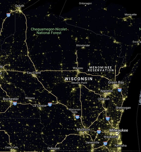 Wisconsin Light Pollution Map Wi Dark Sky Parks & Places | Astrotourism | 2022 List | Go Astronomy