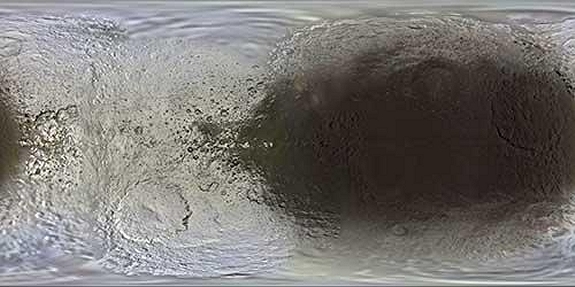 Iapetus moon surface map Iapetus moon surface map