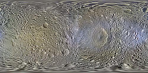Mimas moon surface map Mimas moon surface map