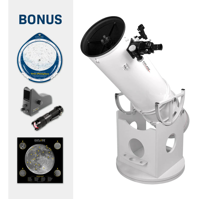 Explore Scientific FirstLight Dobsonian Telescope Package 8" Specs & Details GO ASTRONOMY